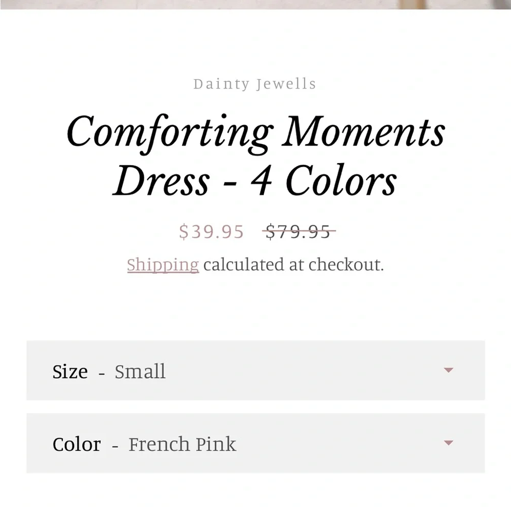 Dainty Jewells French Pink Comforting Moments Dress - Picture 5 of 9